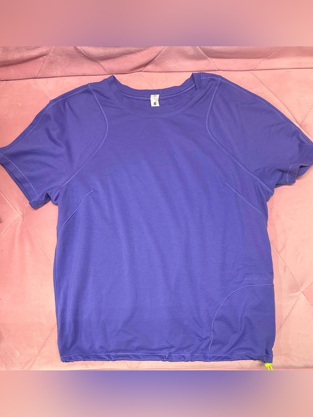 Lululemon lightweight cinched hem shirt, size 4 gently used
